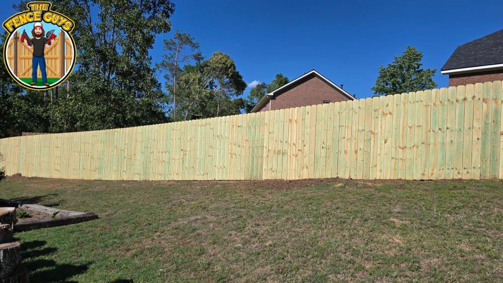 The 8 Most Common Fence Problems in Georgia's Clay and Humidity 2 New wooden fence in sunny yard