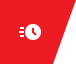 Red background with clock icon